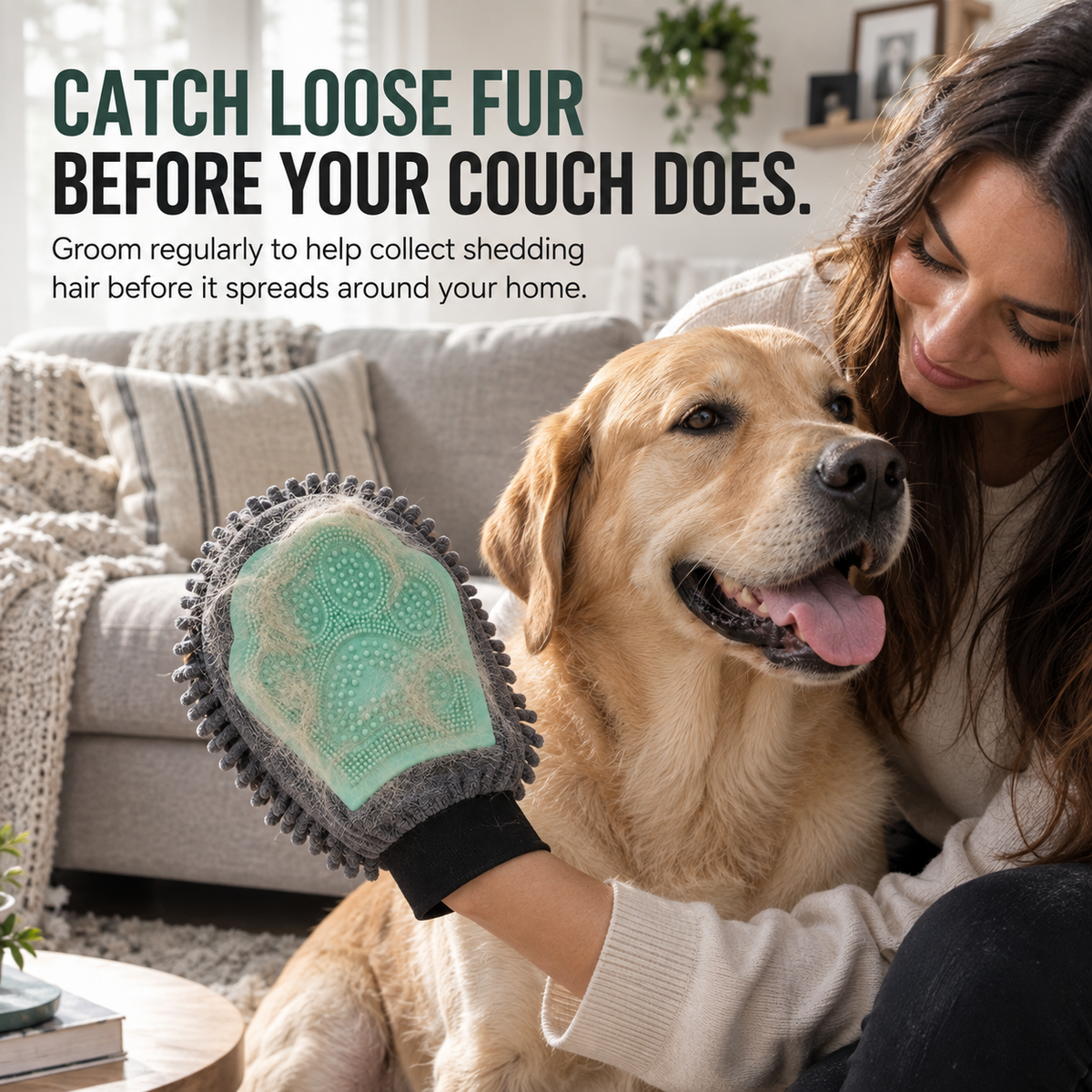 2-in-1 Dog Grooming & Bath Mitt