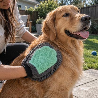 2-in-1 Dog Grooming & Bath Mitt