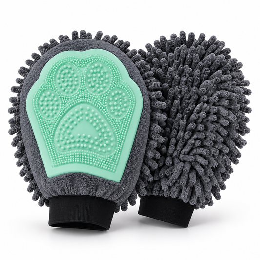 2-in-1 Dog Grooming & Bath Mitt