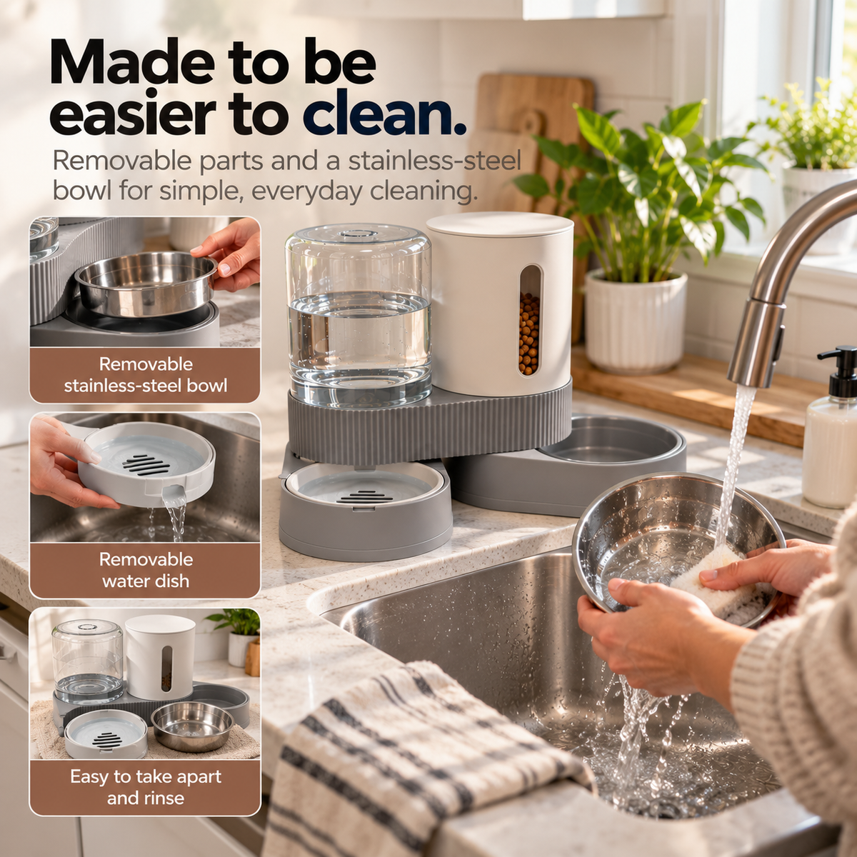 DailyFlow™ Gravity Feeder & Waterer