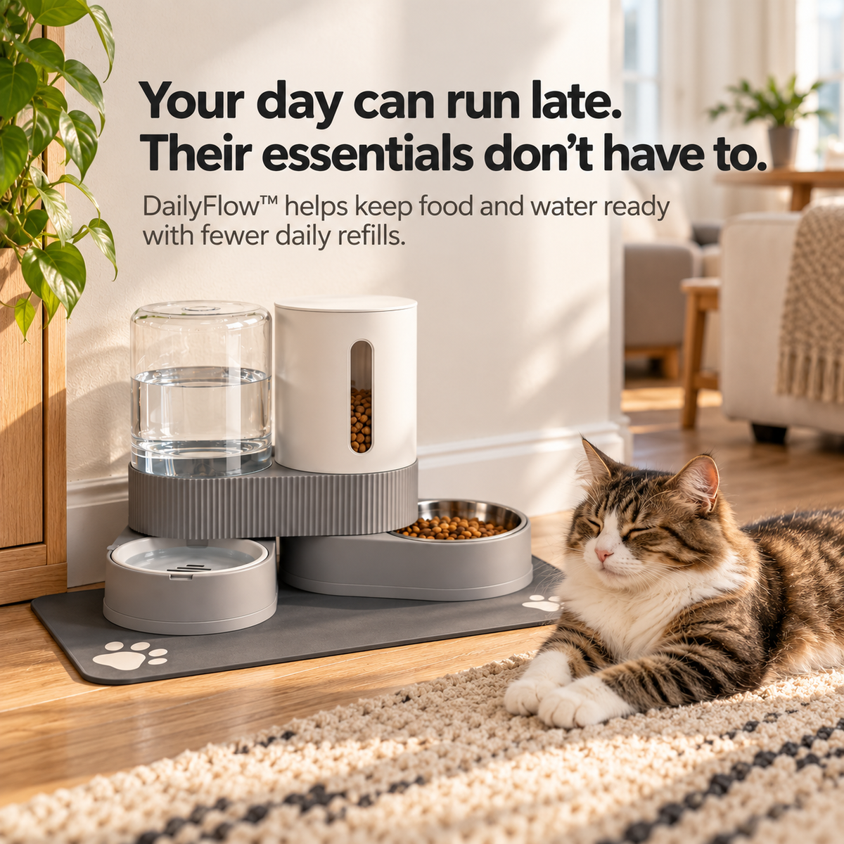 DailyFlow™ Gravity Feeder & Waterer